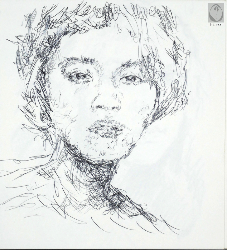 drawing - disegno al tratto di Piro